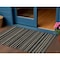 Homeroots 3' X 5' Black And Taupe Striped Washable Indoor Outdoor Area Rug 610516 - alternate 1