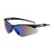 Bouton Optical Semi-Rimless Safety Glasses with Black Frame, Blue Mirror Lens and Anti-Scratch Coating 250-AN-10115 - alternate 1