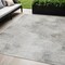 Homeroots 5' X 8' Silver Gray And Ivory Abstract Washable Indoor Outdoor Area Rug 577626 - alternate 1