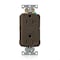 Leviton Lev-Lok GFCI 15A Ind Gr/PI Brown MGFN2 - alternate 2