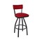 Bfm Seating Bristol Swivel Barstool - Grade 4 Upholstered Seat & Back - Steel Frame - Sand Black Finish 4301SSTT003-SB - alternate 1