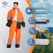 Protectx Safety Rain Jacket and Pant Suits, Polyester, Class Class 2 Orange, M ST-RS150D-ORBK-M-01 - alternate 5
