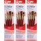 Princeton RealValue Brush Set, Camel Bristles, Short Handle Mixed Media Paintbrush, Red, 4-Piece Set, 3PK PR9121 - alternate 1