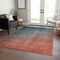 Homeroots 9' X 12' Gray and Red Orange Ombre Washable Non Skid Indoor Outdoor Area Rug 563734 - alternate 3