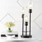 Jonathan Y Axel 20.5" 3-Light Modern Contemporary Metal/Seeded Glass Cluster LED Table Lamp, Black JYL3084A - alternate 2