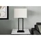 Monarch Specialties Lighting, 28"H, Table Lamp, Usb Port Included, Black Metal, Ivory / Cream Shade I 9950 - alternate 3