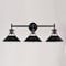 Vaxcel Canton 3 Light Black and White Farmhouse Bathroom Vanity Wall Fixture W0414 - alternate 4