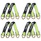 Mytee Products 8PK 2inx24in Green Tie Down Axle Straps w/Magnetic D-Ring & 12inProtective Sleeve, 8PK AS24Mx8 - alternate 2