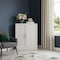 Homeroots Set Of Two White Wood Corner Accent Cabinet With Two Doors 712120 - alternate 3