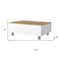 Homeroots 32" White And Oak Brown Wood and Metal Lift Top Coffee Table 535051 - alternate 6