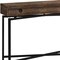 Homeroots 43" Brown And Black Cross Leg Console Table 333209 - alternate 3