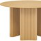 Homeroots 46" Natural Solid Wood Three Leg Base Round Top Dining Table 720688 - alternate 3