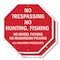Signmission No Trespassing No Hunting, Fishing, 10 inch X 10 inch, Aluminum Metal Signs, 2PK OC-A-2PACK-10-97 - alternate 1