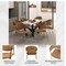 Leisuremod Bella Collection Modern Dining Chair in Brown, 4PK BC21BR4 - alternate 6