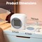 Edendirect 800W 2 in 1 Space Heater Smart Mug Warmer with 12H Auto Shut Off White ZR-HQC-8WHT - alternate 3