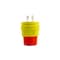 Ericson Watertight Locking Plug, L16-30P, 30 A, 480V AC, Three Phase, 3 Pole, Yellow 2524-PW6P-AM - alternate 2