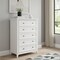 Homeroots 32" White Wood Accent Cabinet With Five Drawers 716329 - alternate 3