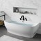 Anzzi Freestanding Tub, 64.9 in L, 30.7 in W, Matte Black, Acrylic, Center FT-AZ112-473MB - alternate 1