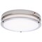 Nuvo Glamour 13 Inch LED Flush Mount Emergency Battery CCT Selectable Brushed Nickel Finish 62/1890 - alternate 4