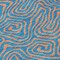Homeroots 8' Teal Blue And Pink Round Abstract Washable Indoor Outdoor Area Rug 599840 - alternate 4