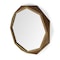 Homeroots 41" Brown Solid Wood Octagon Framed Accent Mirror 376442 - alternate 4
