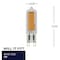 Bulbrite LED Filament 5W, Dimmable Mini T5, Clear Glass, 2700K, 450 Lm, 4PK 862864 - alternate 2