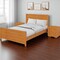 Homeroots Three Piece Brown Solid Wood Bedroom Set 523701 - alternate 4
