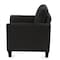 Homeroots 31" Black Fabric Sofa 601961 - alternate 4