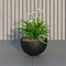 Leisuremod Iris Modern Round Planter - Fiberstone & MGO Clay - Drainage Holes & Weather Covers Included IP7BL - alternate 5
