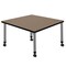 Regency Square Kee Height Adjustable Mobile Classroom Activity Table, 36 in W, 36 in L, Noble Oak TB3636NOAPCGY - alternate 3