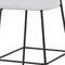 Homeroots Set of Two 26" Cream and Black Corduroy and Metal Counter Height Bar Chairs, 2PK 716228 - alternate 4