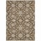 Homeroots 8' X 10' Chocolate Ivory And Gray Moroccan Washable Indoor Outdoor Area Rug 605154 - alternate 3
