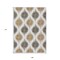 Homeroots 9' X 12' Chocolate And Ivory Ikat Washable Indoor Outdoor Area Rug 589090 - alternate 6