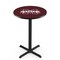 Holland Bar Stool Co 42" Blk Wrinkle Mississippi State Pub Table, 36" dia. Top L211B4236MssStU - alternate 1
