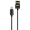 Powerzone Micro Charging Cable, PVC, Black, 3 ft L T56-MICRO - alternate 1