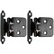 Laurey Flush Hinge - Matte Black- 6 Pair - Value Pack 28720 59933 - alternate 3