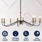 Jonathan Y Wicklow 40" 8-Light Bohemian Farmhouse Iron LED Chandelier, Brass Gold/Black JYL7914B - alternate 3