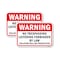 Signmission Warning No Trespassing Loitering Forbidden By Law, 12'' X 18'' 2 Signs, Heavy Gauge Aluminum, 2PK A-1218-2PACK-24674 - alternate 1