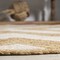 Jonathan Y Piper Two-Tone Chevron Round Jute Cream/Natural 5 ft Round Area Rug RNF111B-5R - alternate 3
