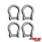 Extreme Max 3006.8411.4 BoatTector Stainless Steel Bow Shackle with No-Snag Pin - 3/8", 4-Pack 3006.8411.4 - alternate 1