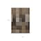 Homeroots 10' X 14' Chocolate Ivory And Gold Striped Washable Indoor Outdoor Area Rug 613162 - alternate 5