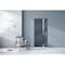 Vdomdoors Steel Door Cynex 6777 Grey Stainless Inserts Single Modern Painted-W36xH80-Right Inswing CYNEX6777EXD-GRE-W36 x H80-Right-hand Inswing - alternate 3