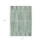 Homeroots 9' X 12' Artichoke Green And Teal Blue Striped Washable Indoor Outdoor Area Rug 631525 - alternate 4