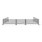 Factory 2U Commercial Patio Gray Aluminum Bar Restaurant Fence Kit, 36ft L, 34in H, Flexible Layout, Powdercoat w/ UV Topcoat 805679 - alternate 1