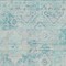 Homeroots 10' X 14' Teal Blue And Pink Floral Medallion Washable Indoor Outdoor Area Rug 616639 - alternate 3