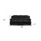 Homeroots 88" Black Upholstered Reclining USB Sofa With Toss Pillow 559209 - alternate 3
