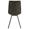 Leisuremod Markley Modern Leather Dining Chair with Metal Legs, Grey, 2PK MC18GR2 - alternate 3