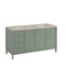 James Martin Vanities Chicago 60" Double Vanity, Smokey Celadon, w/ 3 CM Tajnar Eclos Top 503-V60D-SC-3TJR - alternate 3