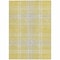 Homeroots 10' X 14' Yellow Black And Ivory Plaid Washable Indoor Outdoor Area Rug 596374 - alternate 6
