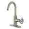 Kingston Brass Single-Handle Bar Faucet with Knurled Handle, Brushed Nickel KSD8508RKZ - alternate 1